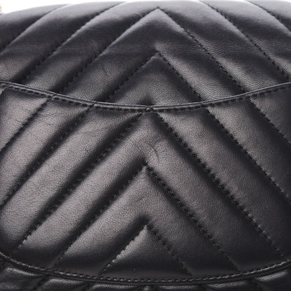 Chanel Lambskin Chevron Quilted Mini Rectangular Flap Black 13 of 13