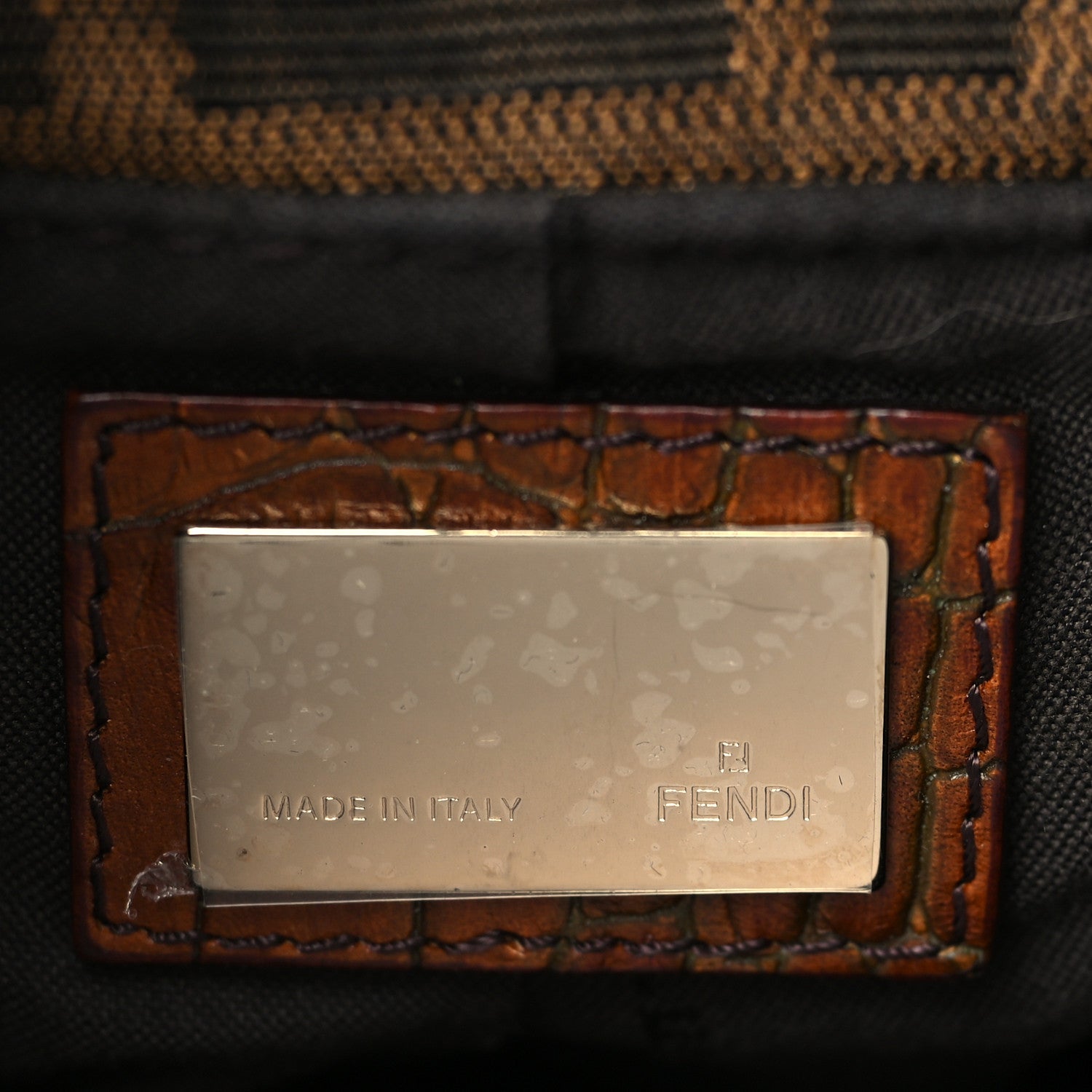 Fendi Zucca Mini Chef Hobo Tobacco 6 of 10