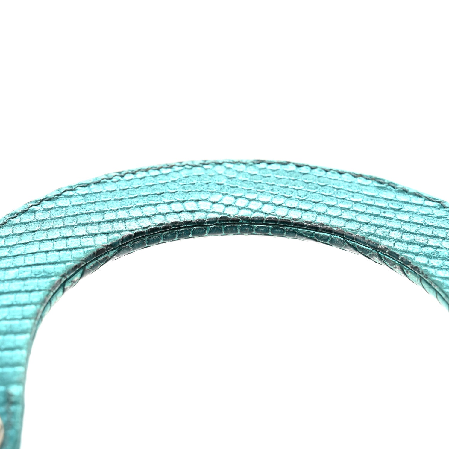 Christian Dior Metallic Lizard Mini Lady Dior Blue 12 of 14