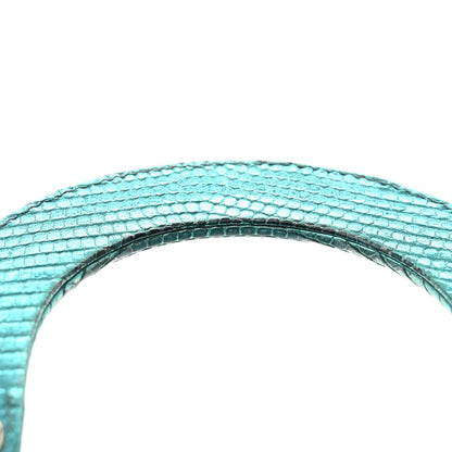Christian Dior Metallic Lizard Mini Lady Dior Blue 12 of 14