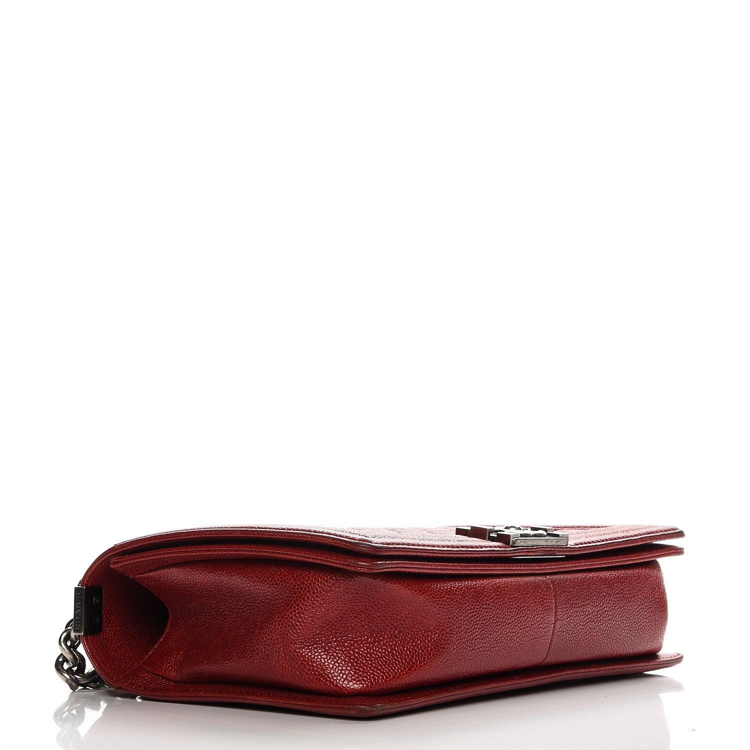 Chanel Caviar Quilted New Medium Boy Flap Dark Red 5 of 12