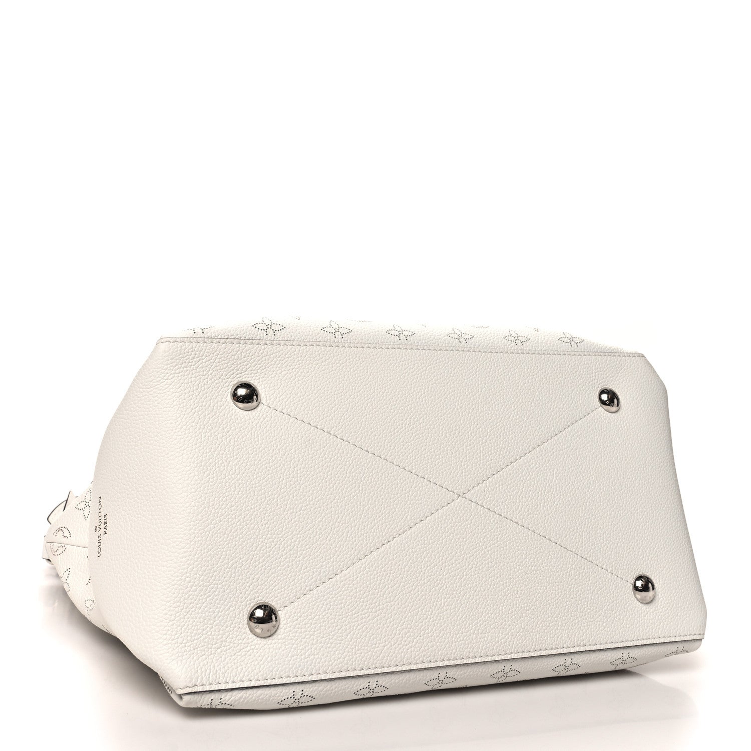 Louis Vuitton Mahina Beaubourg Hobo MM Snow 4 of 11