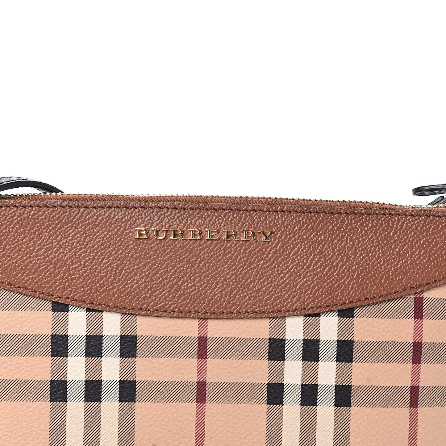 Haymarket Check Peyton Crossbody Clutch Bag Toffee
