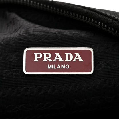 Prada Tessuto Nylon Saffiano Lunar New Year Mini Re-Edition 2000 Bag Black Fuoco 6 of 14