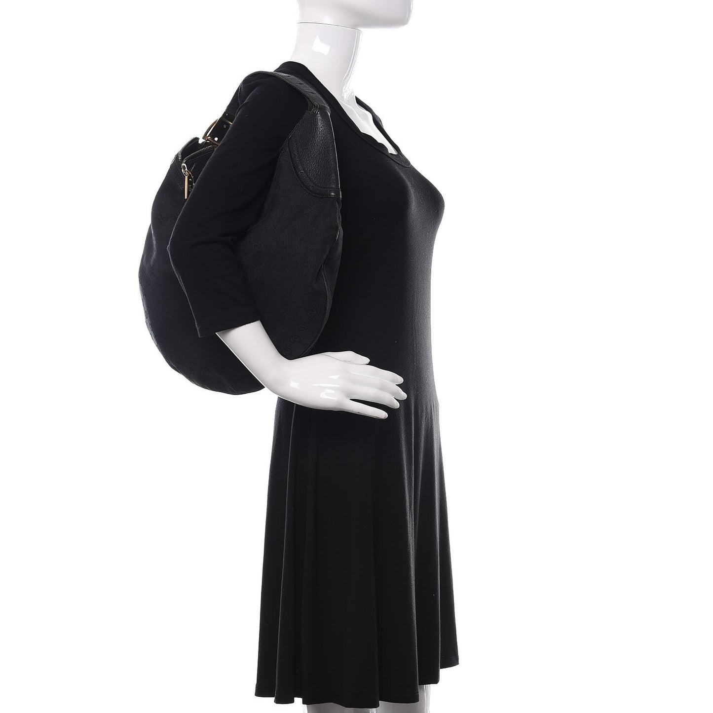 Monogram Glam Hobo Black