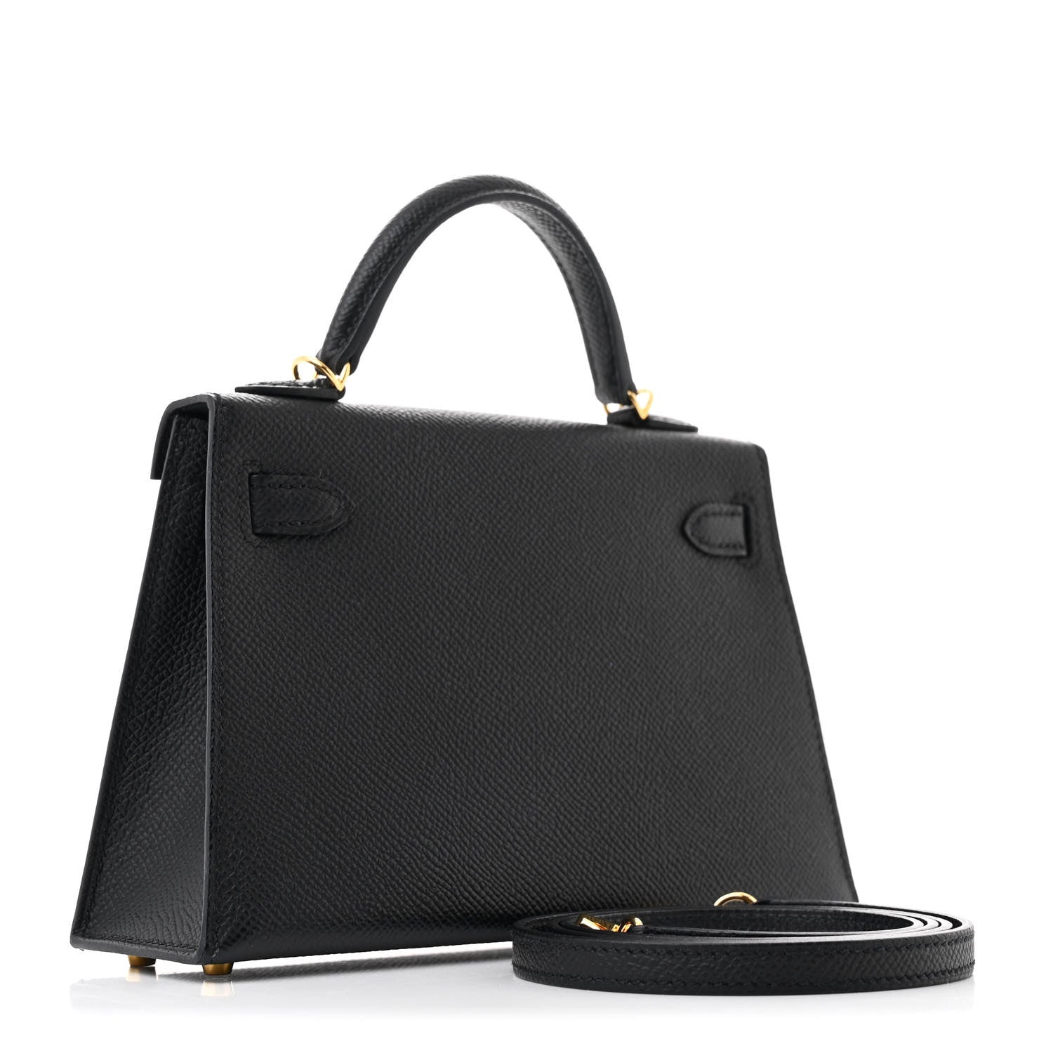 Hermes Epsom Mini Kelly Sellier 20 Black 3 of 12