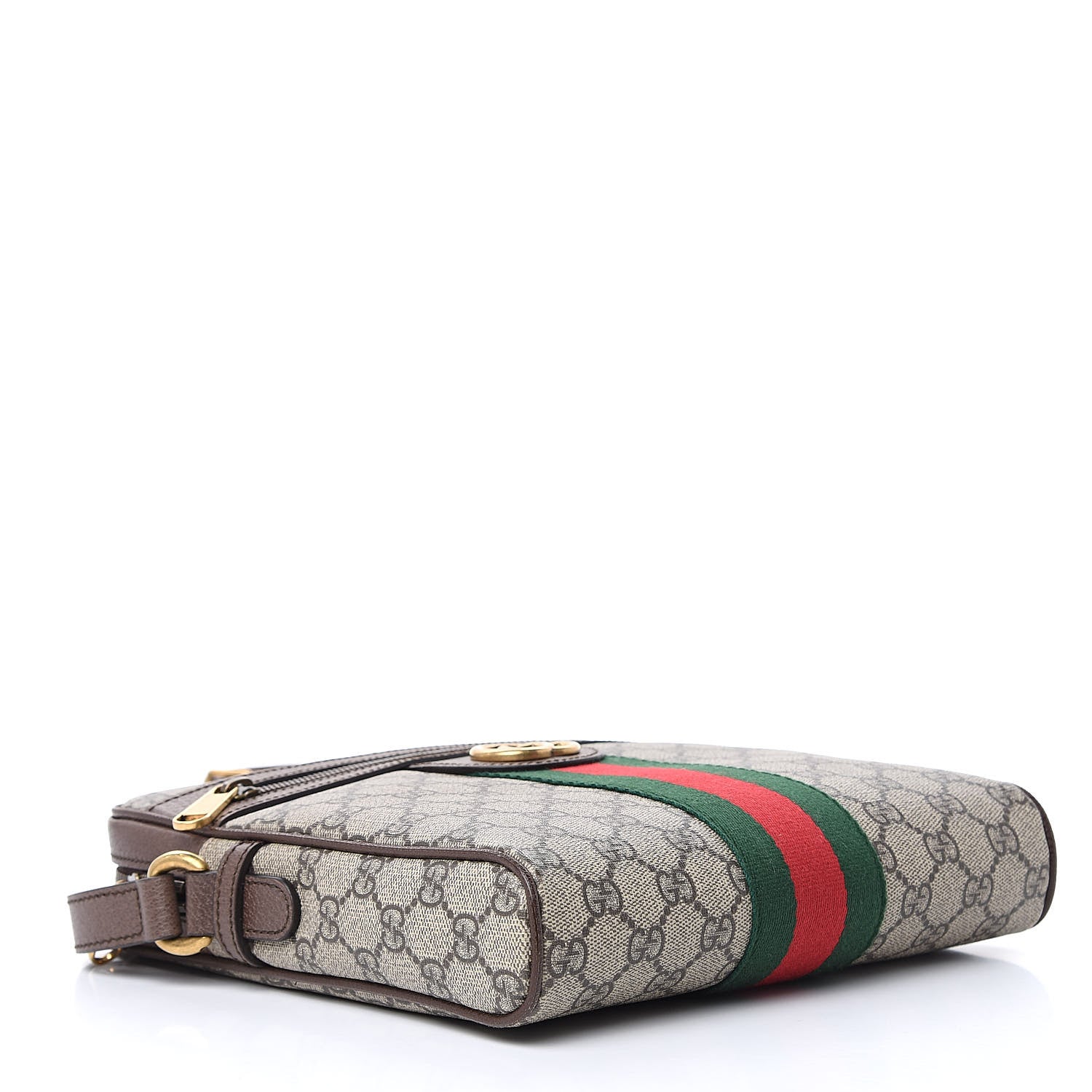 Gucci GG Supreme Monogram Web Small Ophidia Messenger Bag Brown 4 of 10