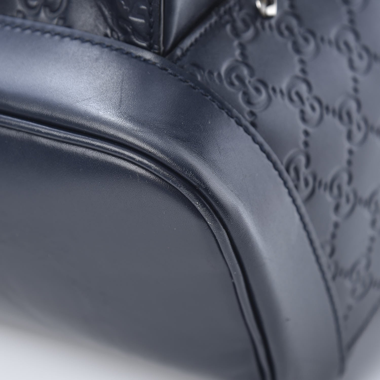 Gucci Guccissima Signature Day Backpack Blue 9 of 15