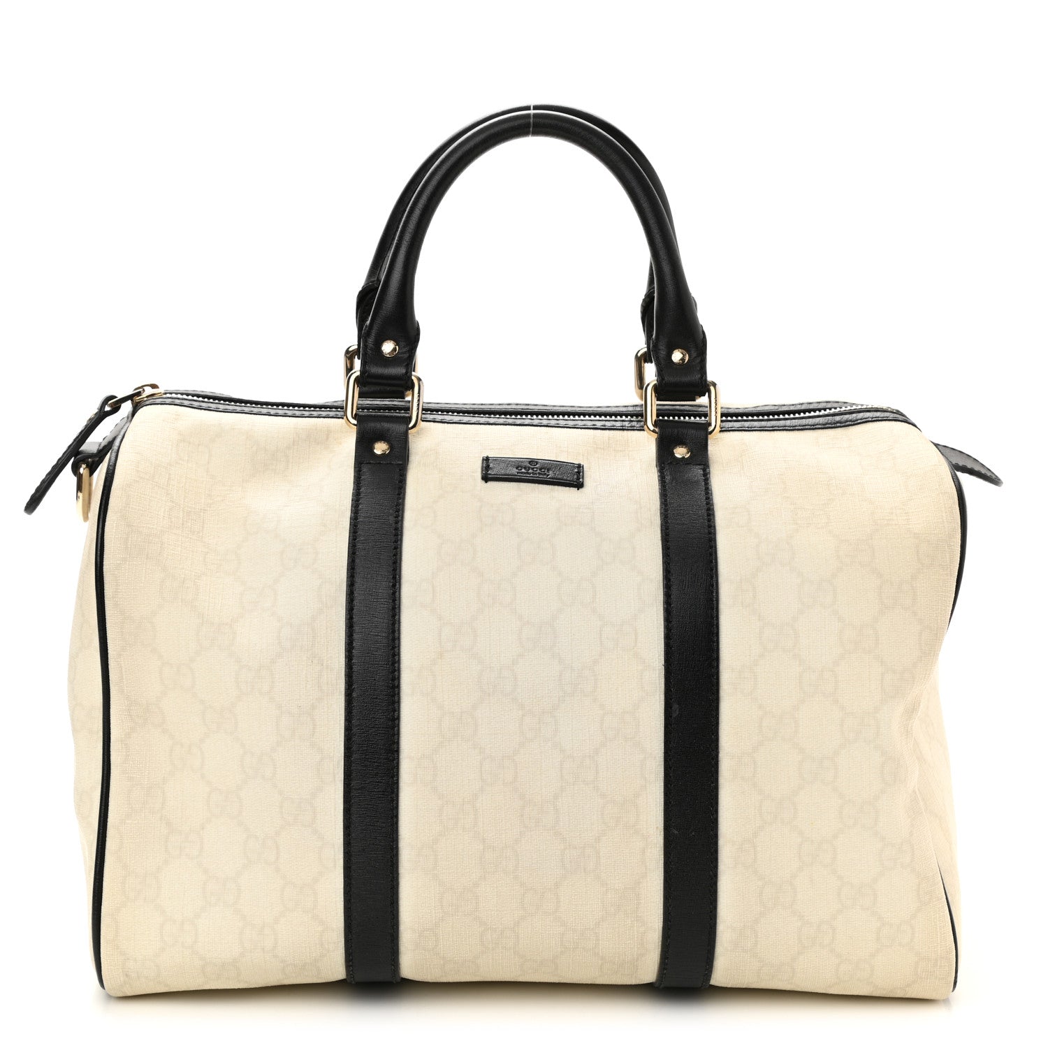 Gucci GG Plus Monogram Medium Joy Boston White Black 1 of 8