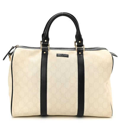 Gucci GG Plus Monogram Medium Joy Boston White Black 1 of 8