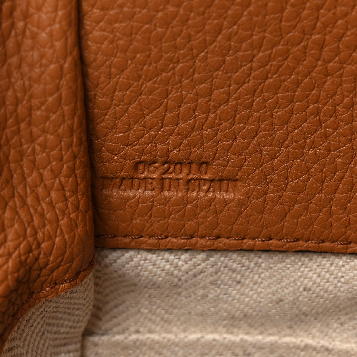 Loewe Calfskin Mini Hammock Shoulder Bag Tan 6 of 8