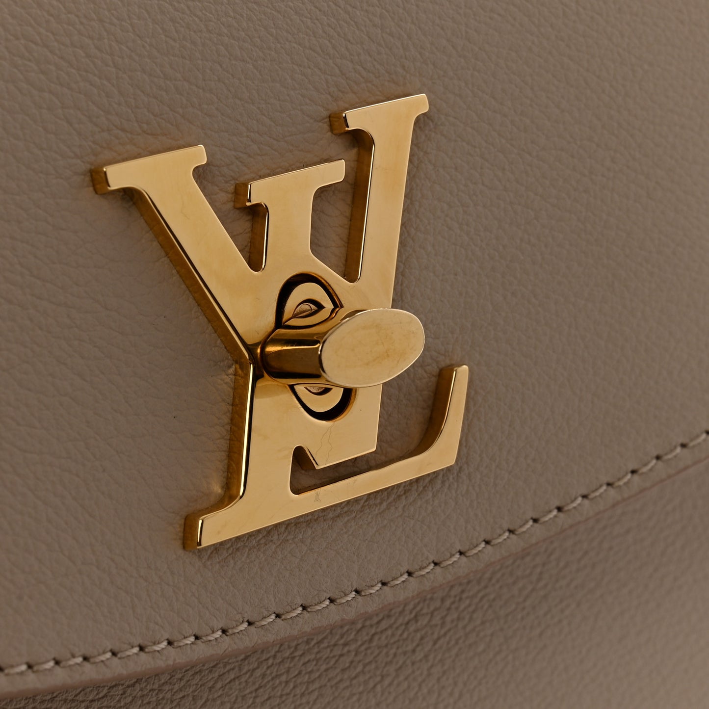 Soft Calfskin Mini Lockme Ever Greige