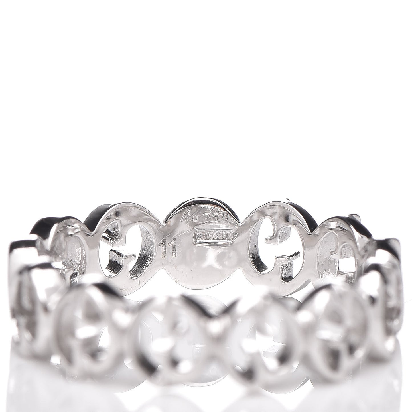 18K White Gold 5mm 1973 Band Ring 51 5.75