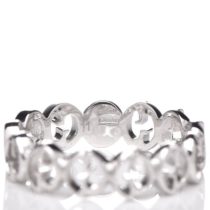Gucci 18K White Gold 5mm 1973 Band Ring 51 5.75 4 of 5