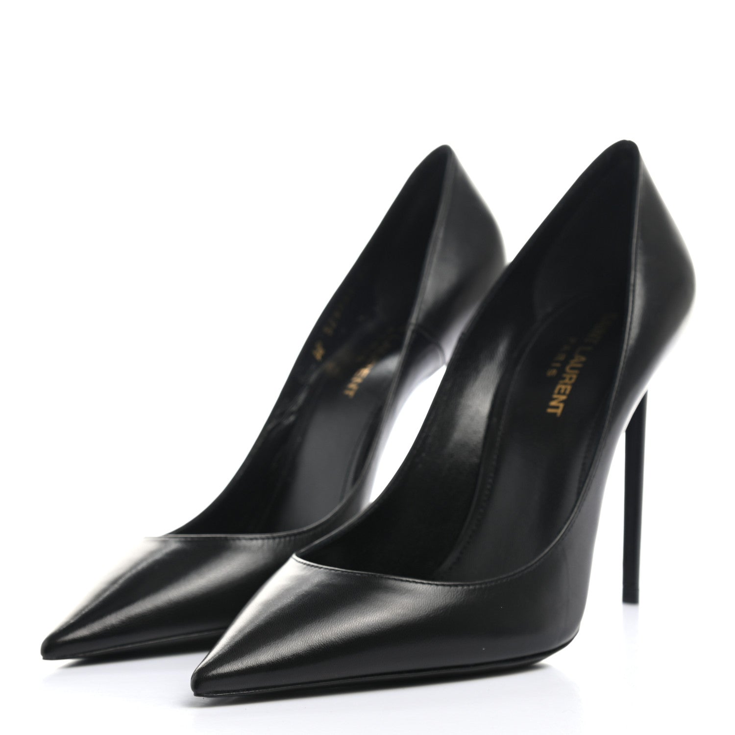 Saint Laurent Calfskin Zoe 105 Pumps 38 Black 3 of 9