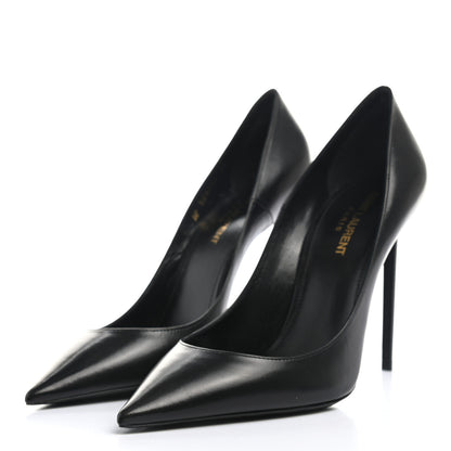 Saint Laurent Calfskin Zoe 105 Pumps 38 Black 3 of 9