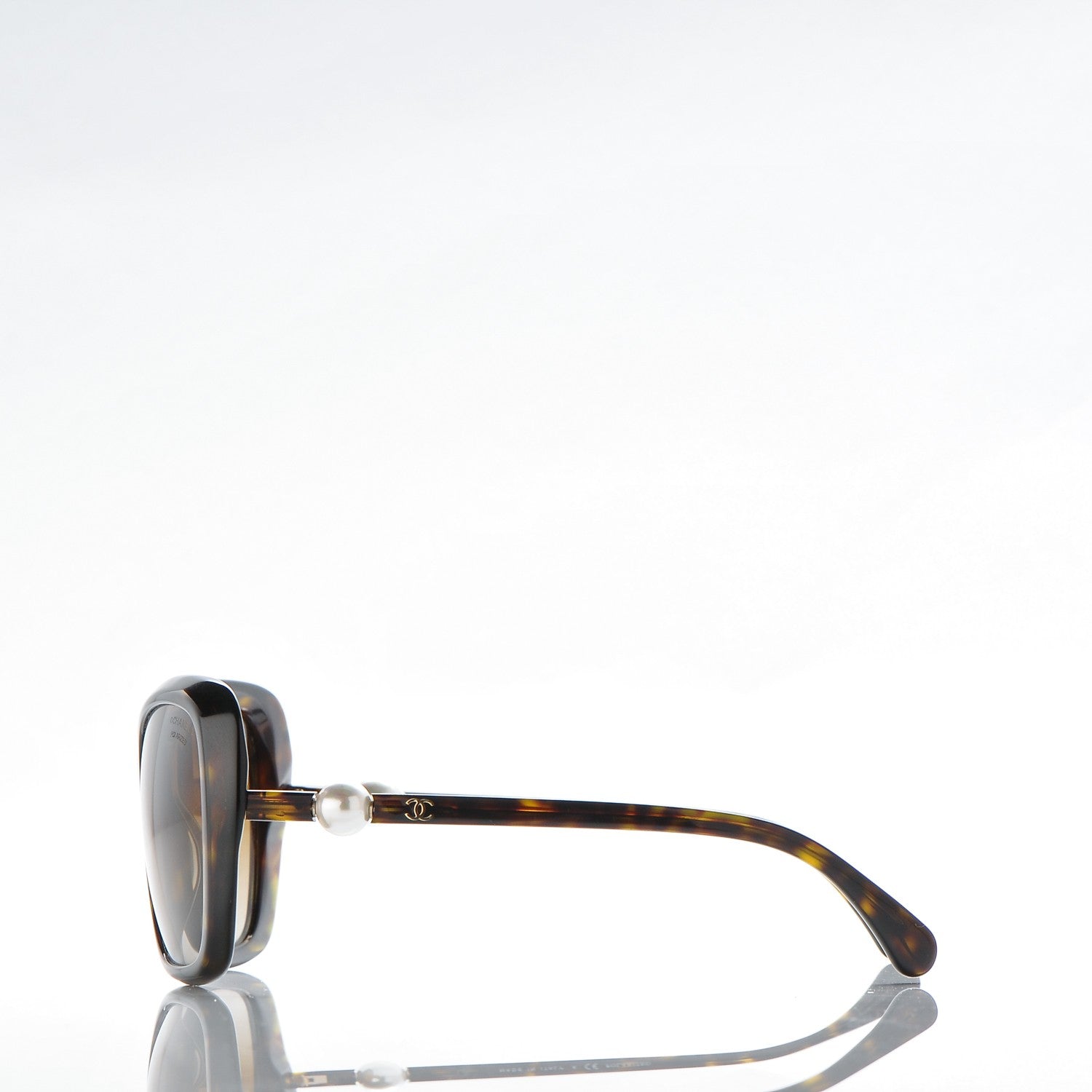 Chanel CC Pearl Sunglasses 5303-H Tortoise 3 of 8