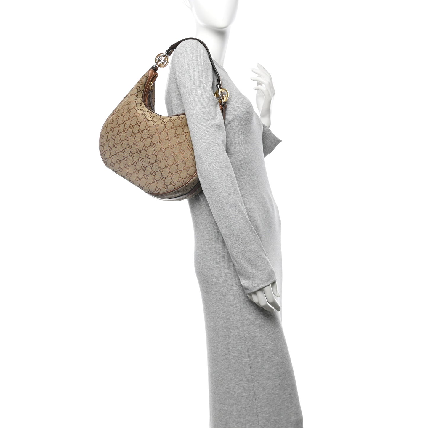 Monogram Medium GG Twins Hobo Bronze