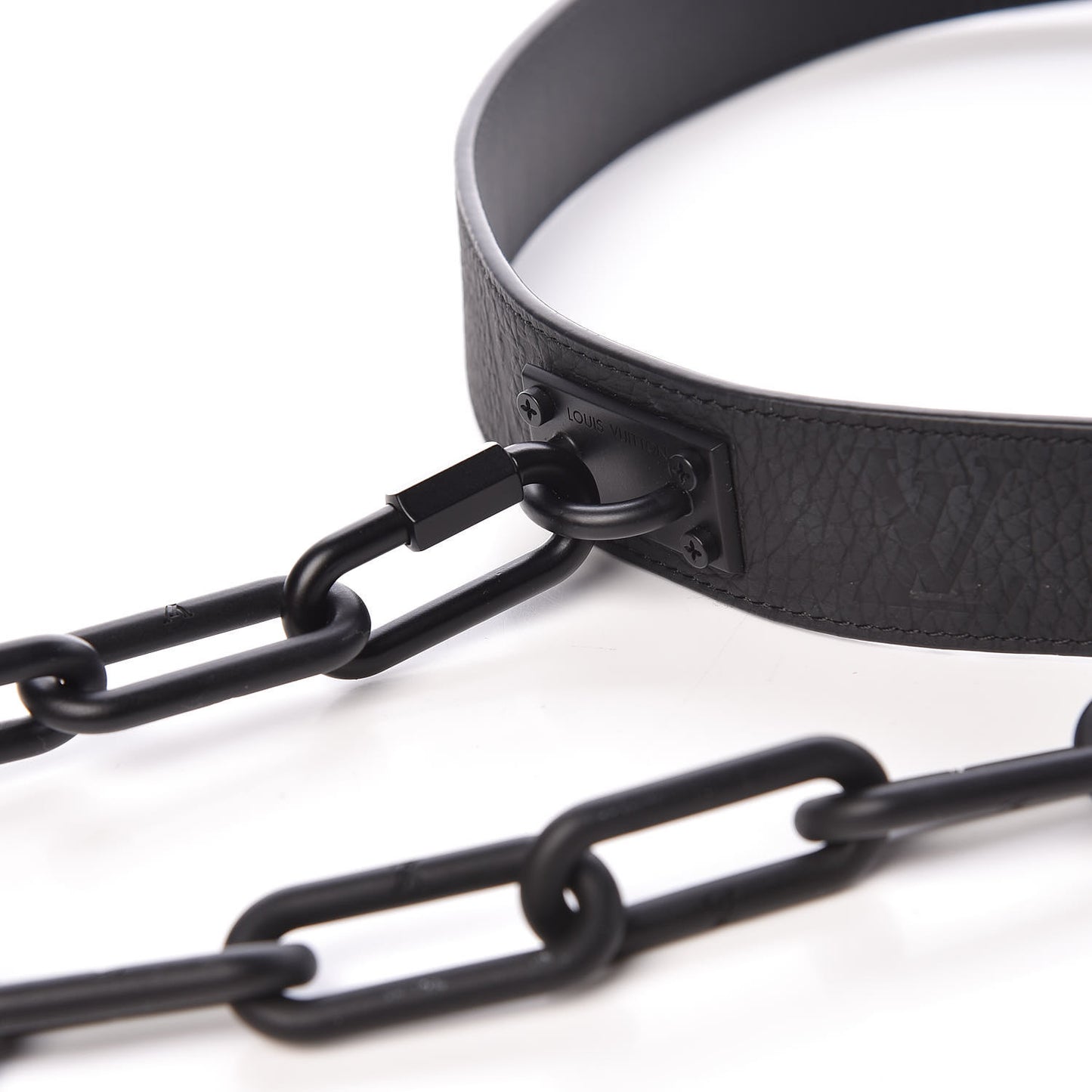 Taurillon Monogram Signature 35 MM Chain Belt 80 32 Black