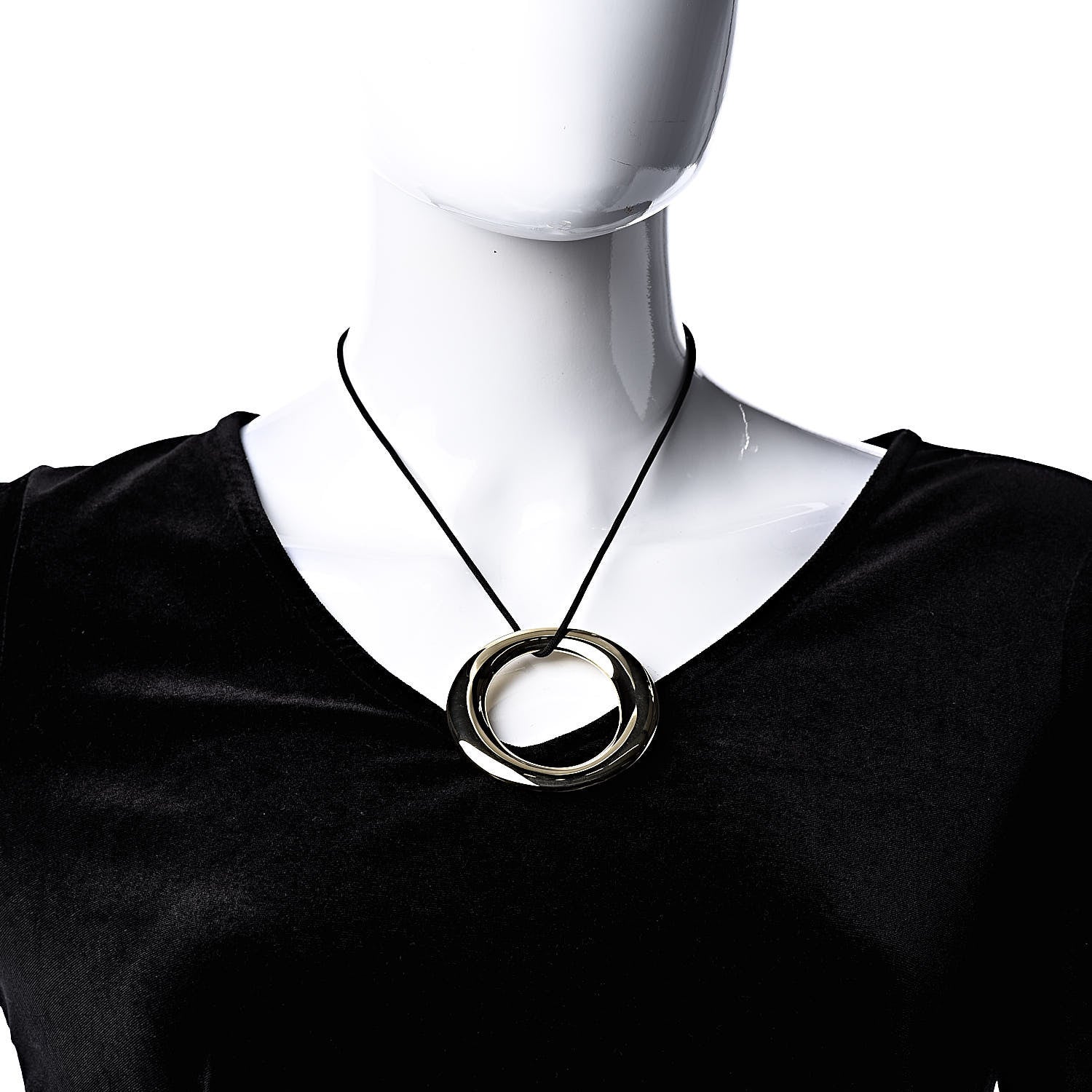 Tiffany 18K Yellow Gold Silk Elsa Peretti Sevillana Pendant Necklace 2 of 6