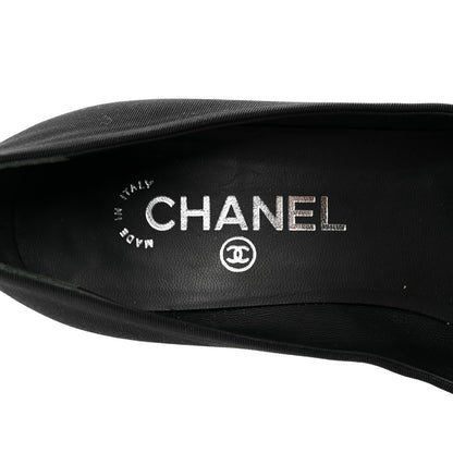 Chanel Cap Toe Pumps 37.5 Black Silver 7 of 9