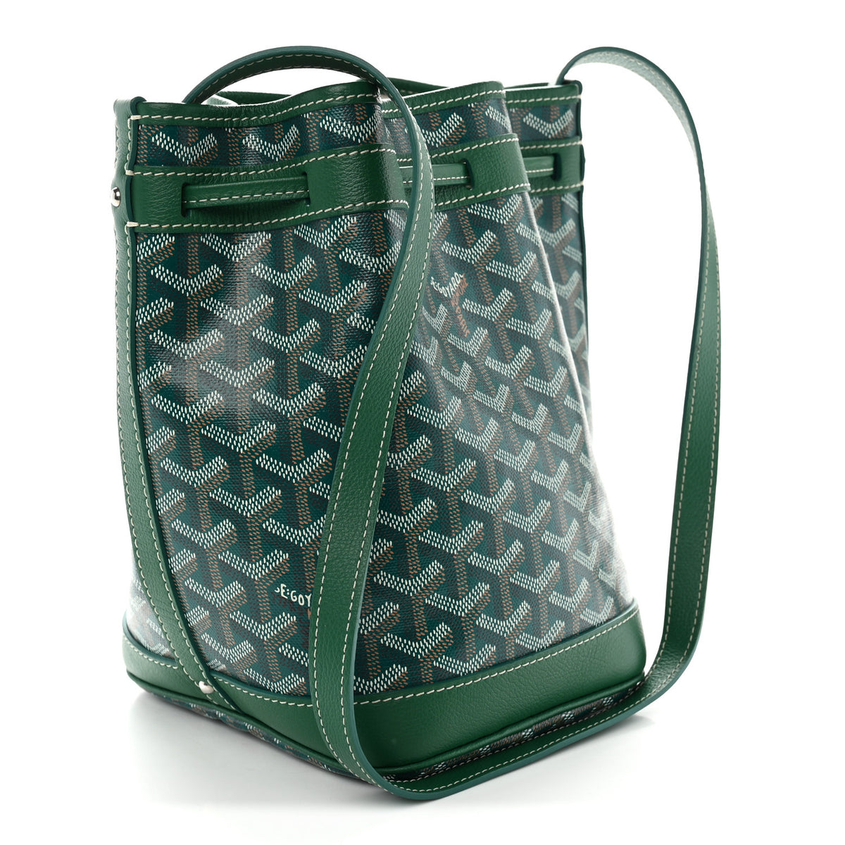 Goyardine Petit Flot Bucket Bag PM Green