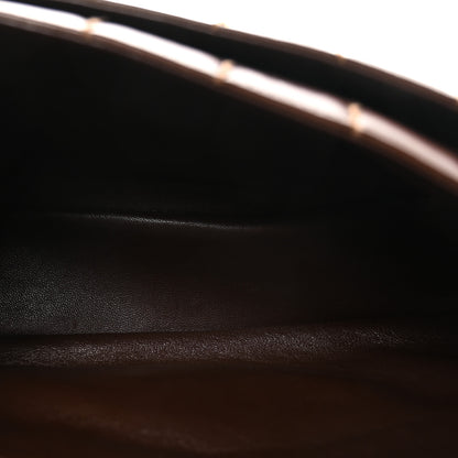 Chanel Lambskin Square Double Stitch Flap Dark Brown 4 of 10