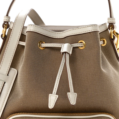 Prada Jacquard Logo Mini Bucket Crossbody Bag Corda Talco 8 of 12