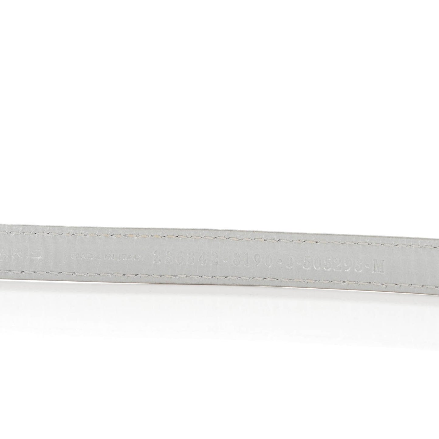 Agneau Arena Classic Hardware Triple Tour M Bracelet Gris Aluminum