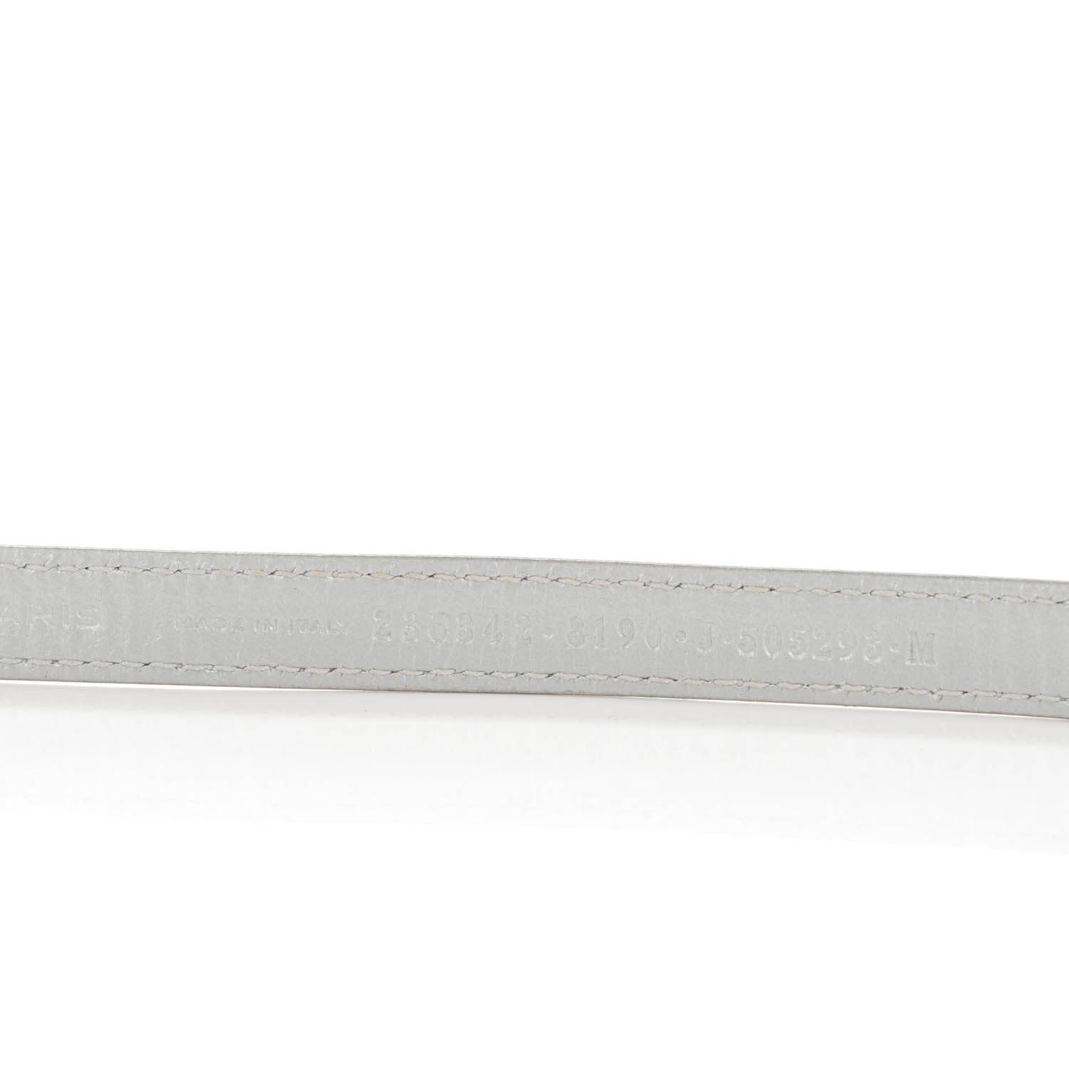 Balenciaga Agneau Arena Classic Hardware Triple Tour M Bracelet Gris Aluminum 5 of 6