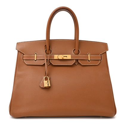 Hermes Courchevel Birkin 35 Gold 1 of 13