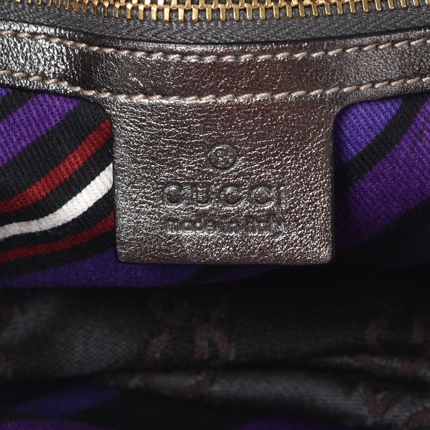 Gucci Guccissima Britt Tassel Shoulder Bag Gunmetal 6 of 8
