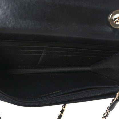 Chanel Lambskin Quilted Trendy CC Wallet On Chain WOC Black 5 of 10
