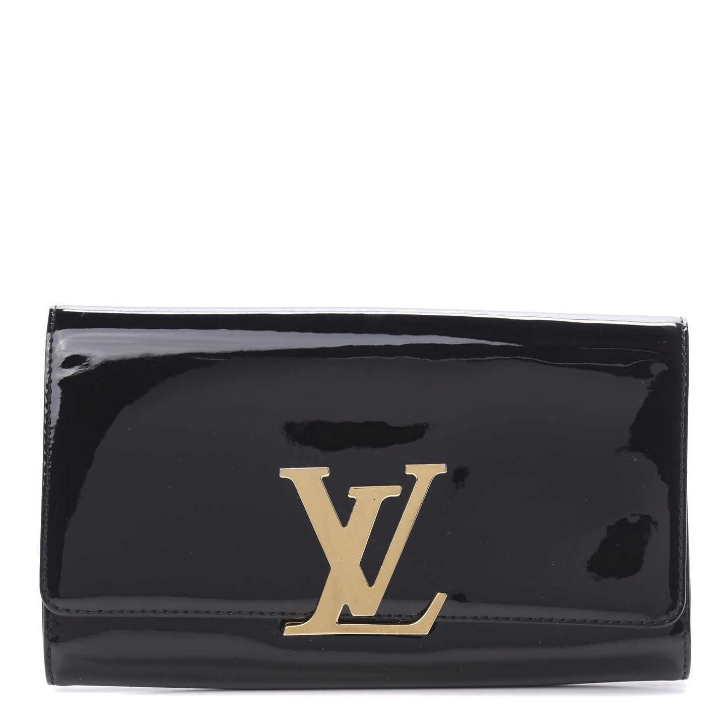 Patent Louise EW Clutch Black