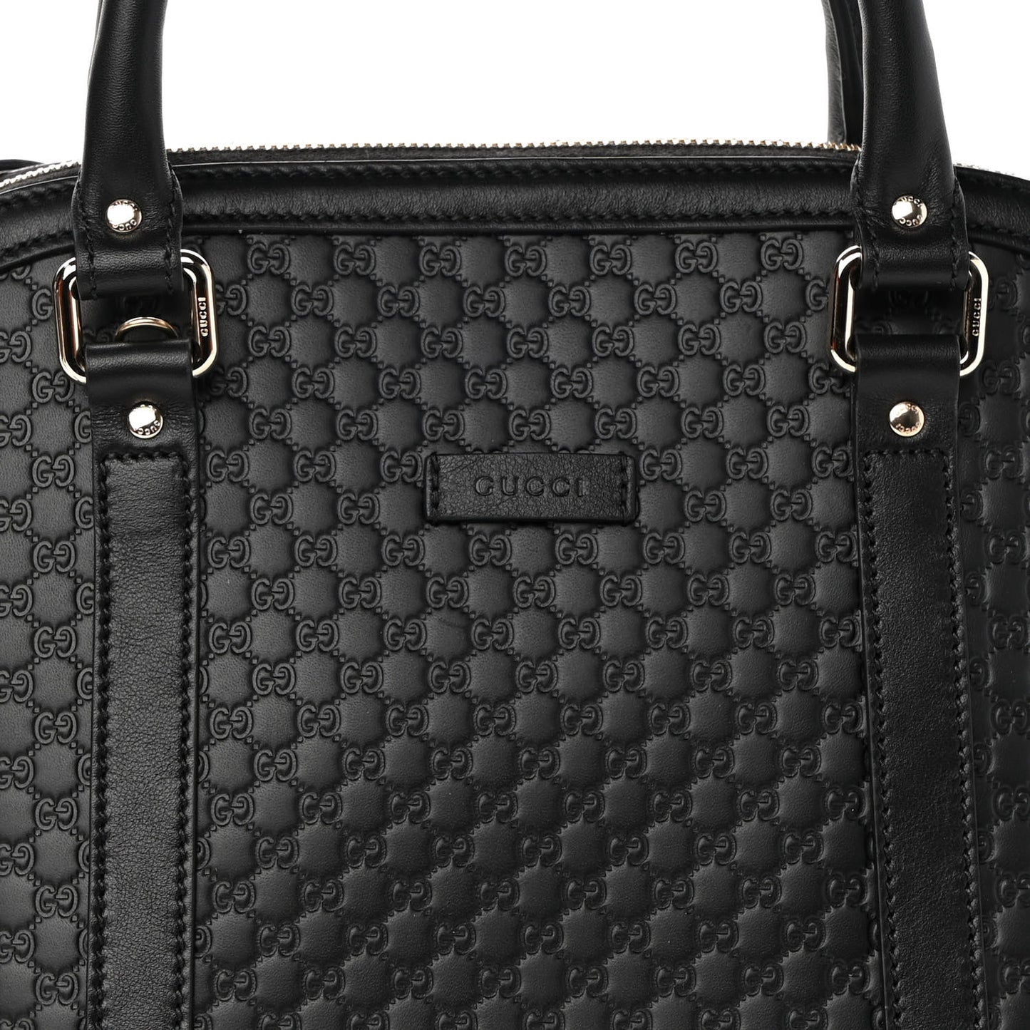 Microguccissima Medium Dome Bag Black