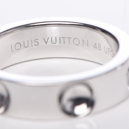 Louis Vuitton 18K White Gold Diamond Empreinte Ring 48 4.5 4 of 5