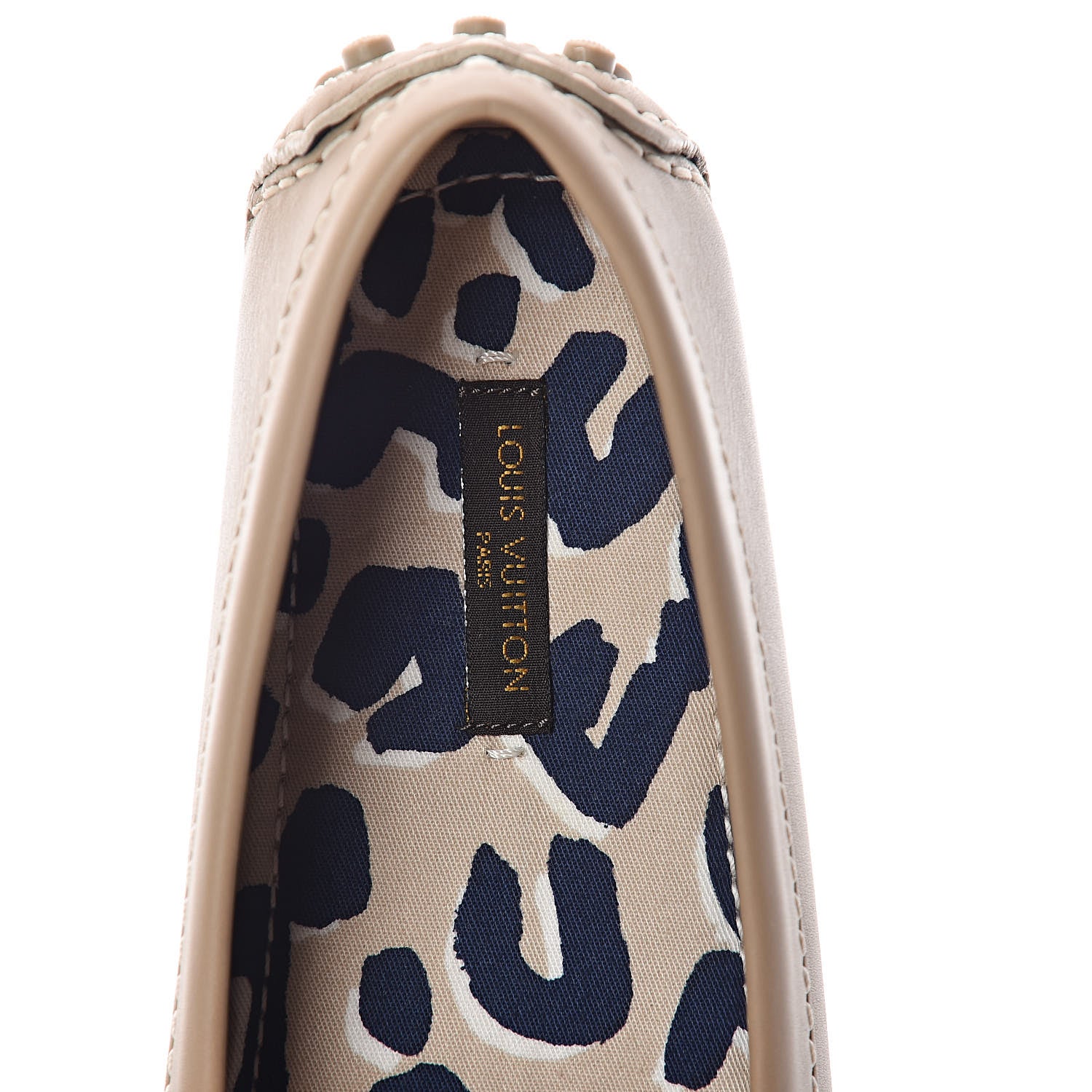 Louis Vuitton Calfskin Loafers 35 Beige 5 of 9