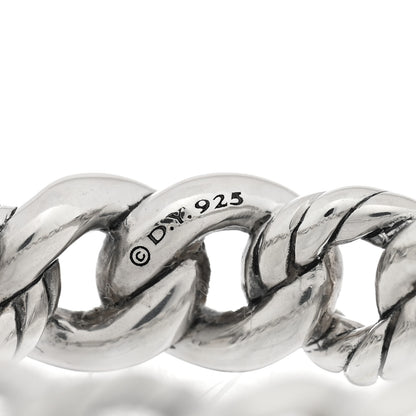 David Yurman Sterling Silver Narrow Belmont Curb Link Ring 54 7 4 of 4