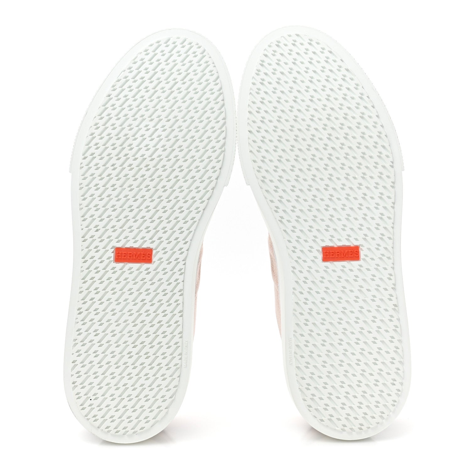 Hermes Canvas Calfskin Deep Sneakers 40 Framboise White 6 of 11
