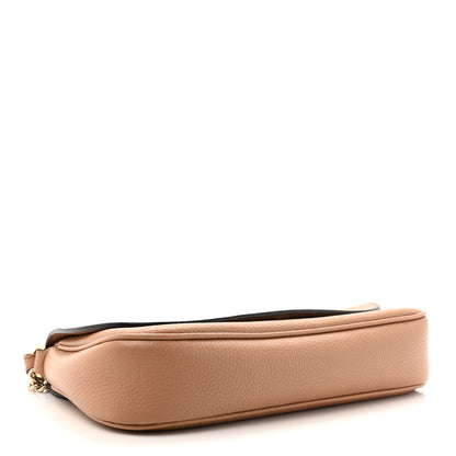 Gucci Pebbled Calfskin Medium Soho Flap Crossbody Camelia 4 of 12