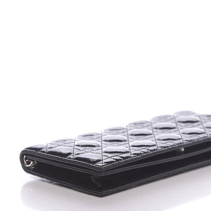 Christian Dior Patent Cannage Lady Dior Convertible Clutch Black 7 of 9
