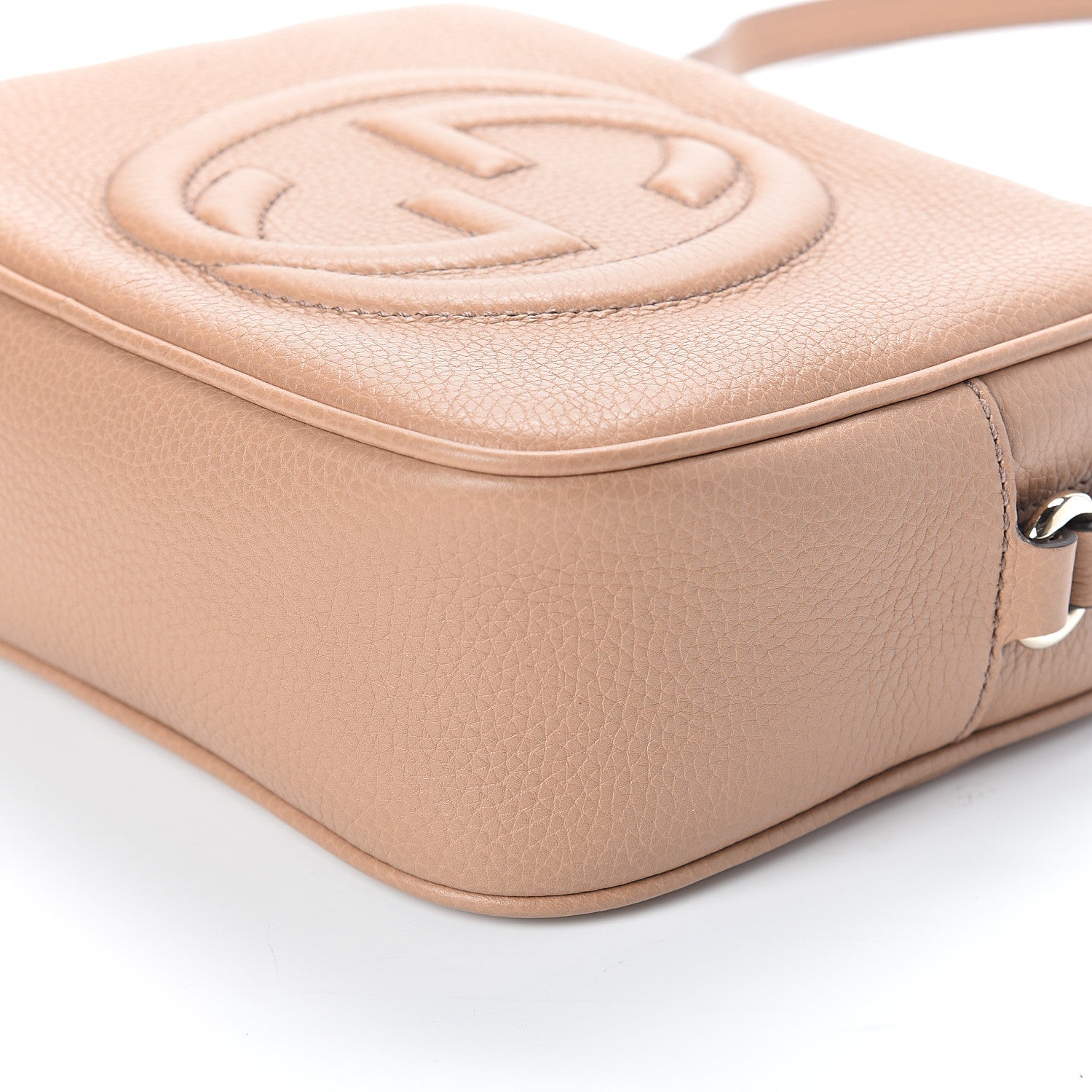 Gucci Pebbled Calfskin Small Soho Disco Bag Camelia 8 of 8