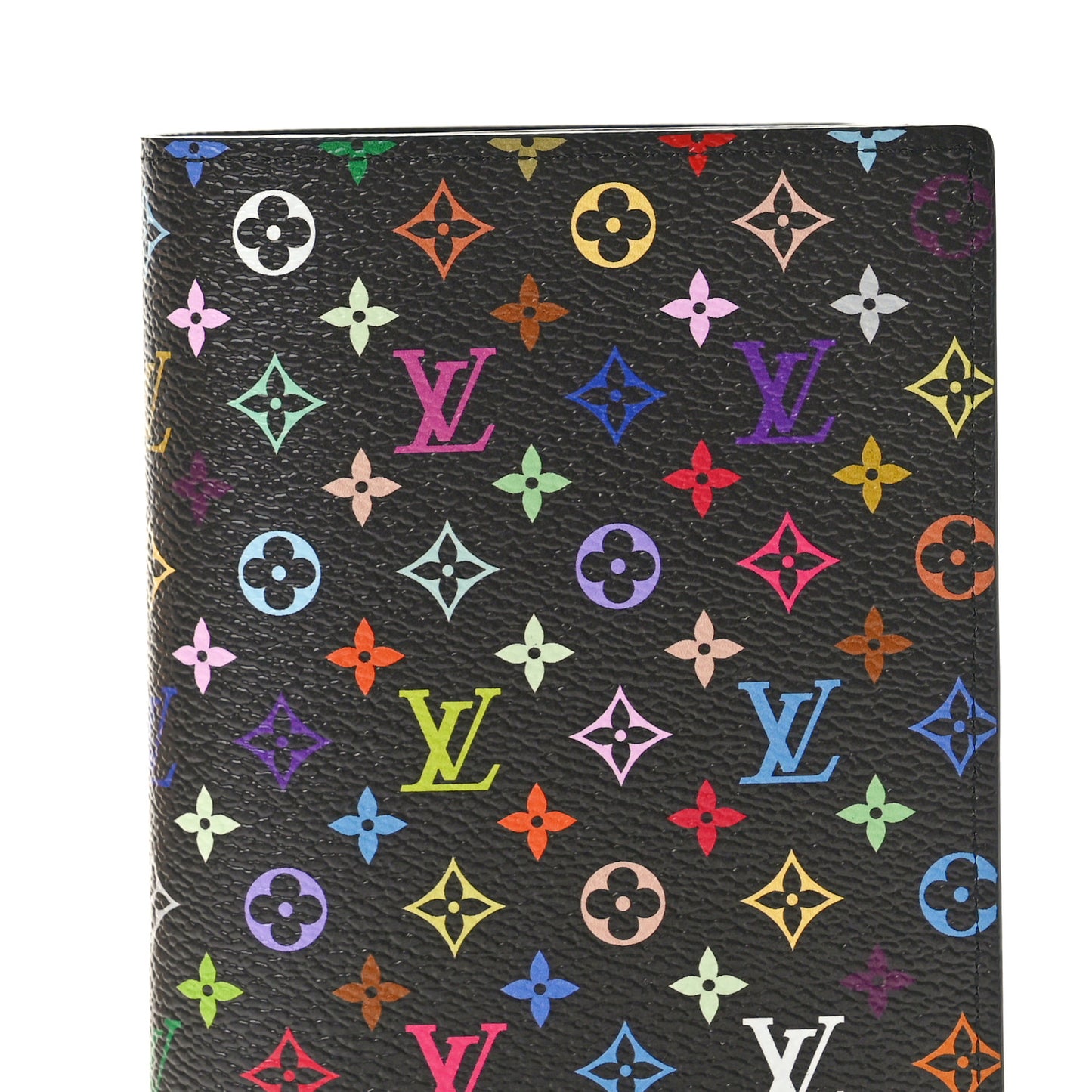 LV X TM Monogram Multicolor Passport Cover Black