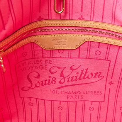 Louis Vuitton Monogram Roses Neverfull MM 7 of 10