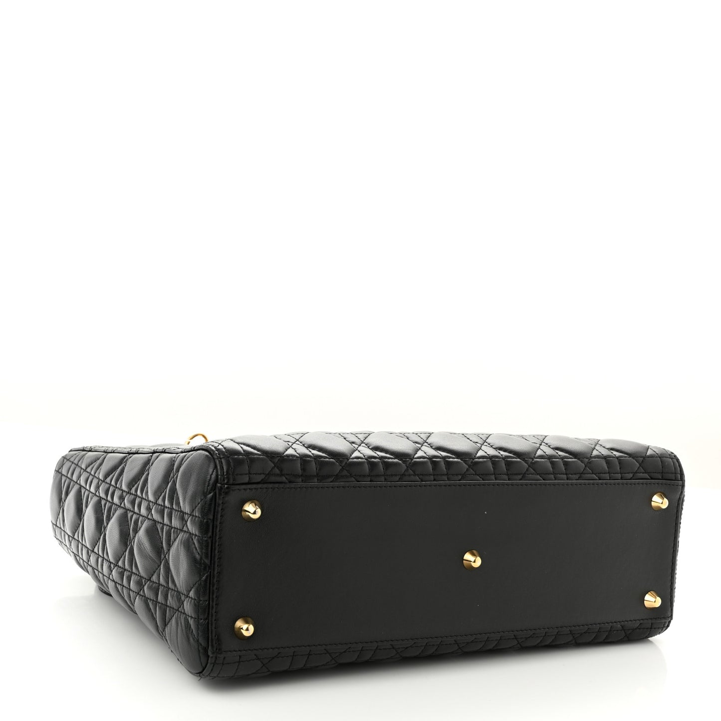 Lambskin Cannage Large Lady Dior Black