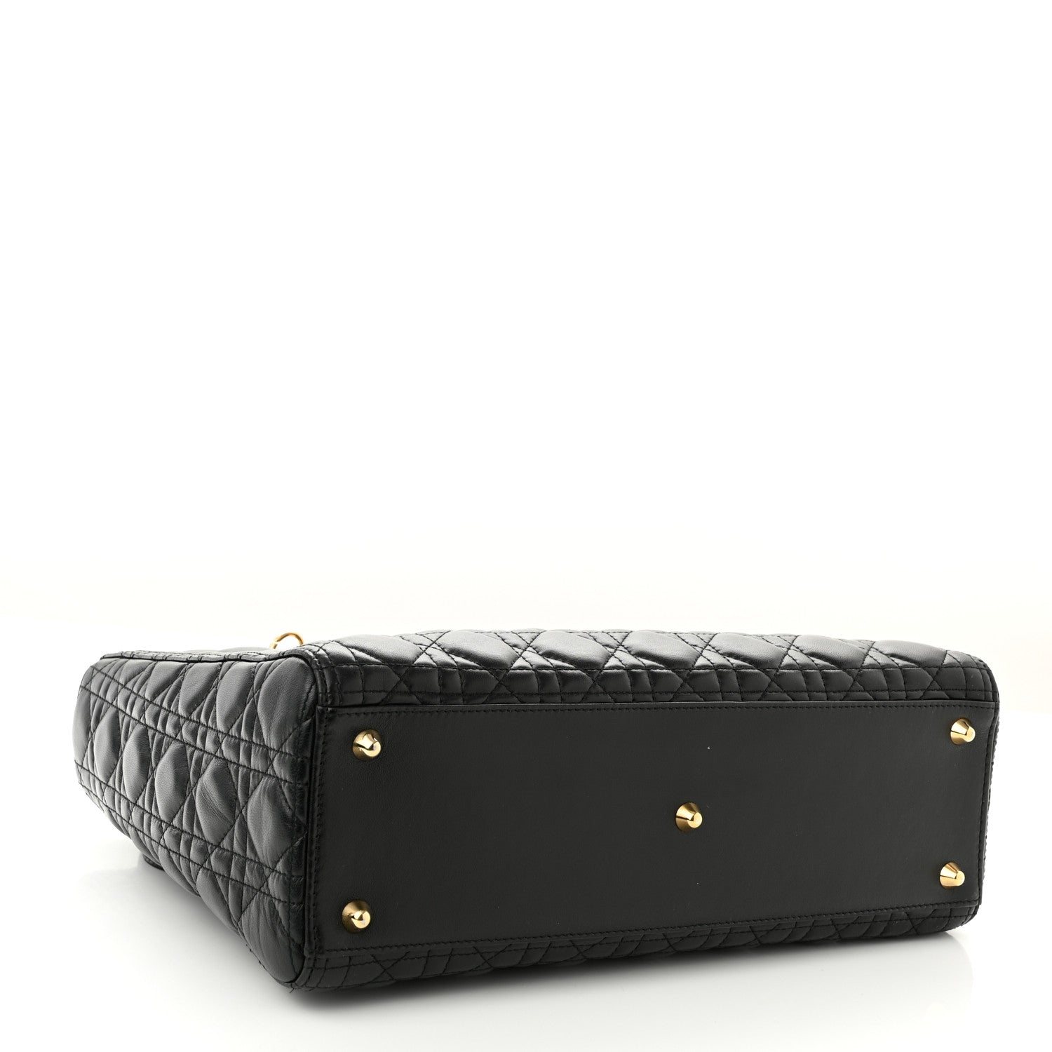 Christian Dior Lambskin Cannage Large Lady Dior Black 4 of 10