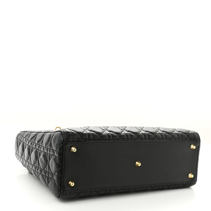Christian Dior Lambskin Cannage Large Lady Dior Black 4 of 10