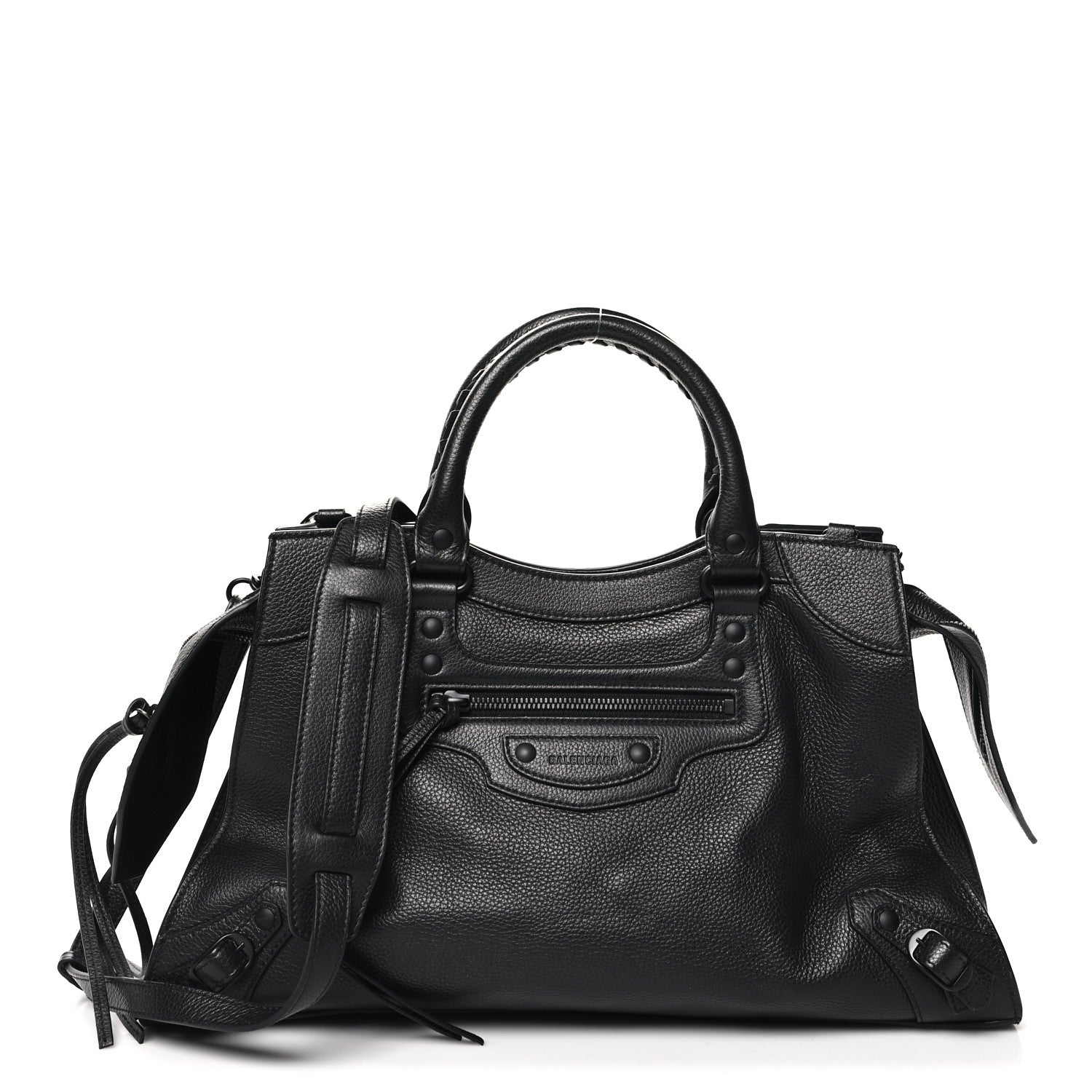 Balenciaga Grained Calfskin Black Hardware Neo Classic City Black 1 of 11
