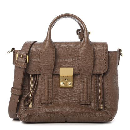 3.1 Phillip Lim Textured Calfskin Mini Pashli Satchel Taupe 1 of 13