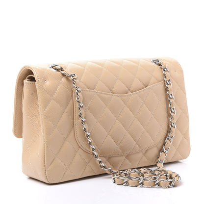 Chanel Caviar Quilted Medium Double Flap Beige Clair 2 of 10